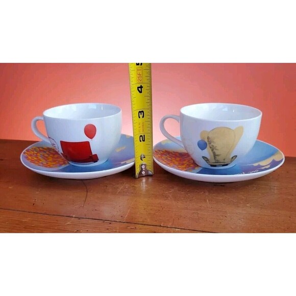 Up Pixar Disney Tea Coffee Cup Saucer Set Adventure Carl Ellie Chair 6.7 oz - Picture 5 of 10